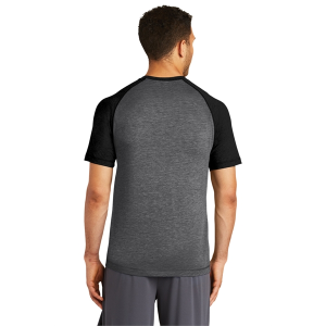 Sport-Tek PosiCharge Tri-Blend Wicking Raglan Tee.