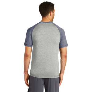 Sport-Tek PosiCharge Tri-Blend Wicking Raglan Tee.