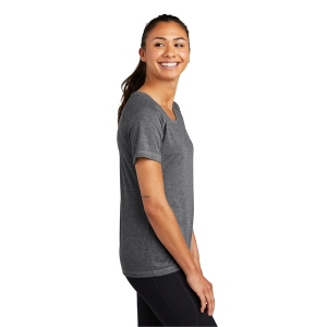 Sport-Tek Ladies PosiCharge Tri-Blend Wicking Scoop Neck ...