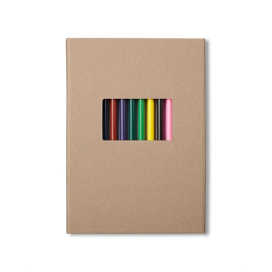 Colored Pencil And Notepad Set 5.75" X 8.25"